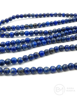 Mărgele naturale Lapis Lazuli 4 mm gaură 0.8mm ~87 bucăți 38cm 1 șir 351904
