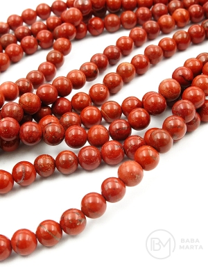 Bilă naturală de jasper red de 6 mm ~60 pieces 38 cm 1 şir 351924