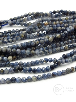 Safir ~2mm gaură fațetată cu bilă 0.4mm 38cm ~170 bucăți 1 șir 351948