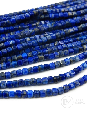 Lapis Lazuli ~2x~2mm cub fațetat ~39cm ~170 bucăți 1 șir 351961