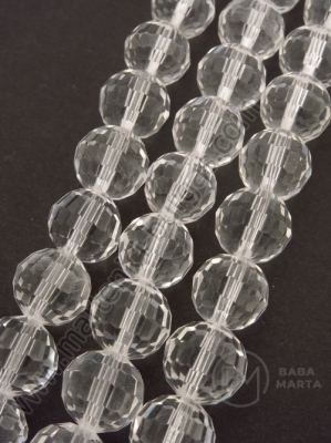 Şir de mărgele cristal 12mm transparente ~50 buc 58cm 1 buc 342298