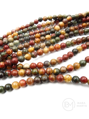 Bilă Jasper Picasso 4mm 38cm ~88 bucăți 1 șir 352083