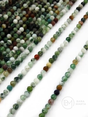 Agat ~ bilă fațetata de 3 mm ~ 125 bucăți 352361
