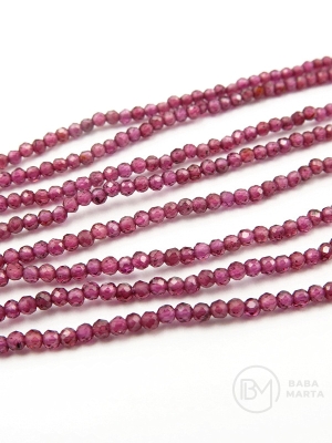 Granat ~ bilă fațetată de 1,8 mm ~ 224 bucăți 39 cm 1 șir 352426
