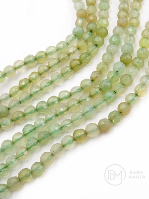 Agat ~ bilă fațetă de 4 mm ~ 95 bucăți 1 buc 352602
