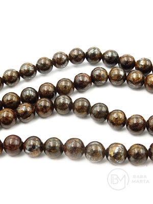 Bilă bronzită 6mm ~59 buc ~38 cm 1 şir 353177