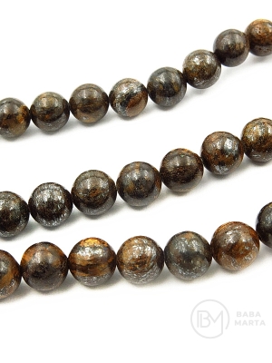 Bilă bronzită 8mm ~45 buc ~38 cm 1 șir 353178