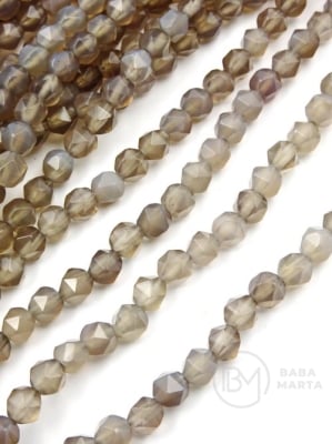 Collier din agate ~6mm 36cm ~61 buc 353271