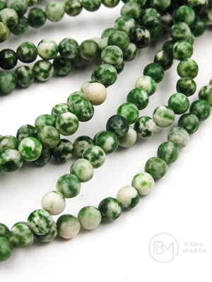 Bilă de jaspis verde 4mm 38cm ~86 bucăți 1 șir 353323