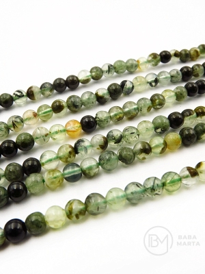 Prenit natural ~bile de 4mm ~90 bucăți 38cm 1 șnur 353375