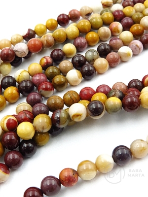 Bilă Muqaite 6mm ~60 bucăți 38cm 1 șir 353405