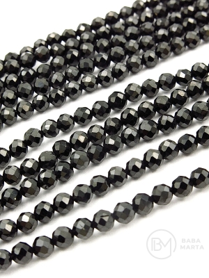 Mărgele fațetate onix ~4mm 39cm ~100 bucăți 1 bucată 353435