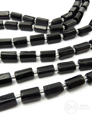 Cilindru de tourmalină 8,5~11x5,5~6,5mm cu mărgele de vitola 3mm gaură 1mm ~15 pieces 19cm 1 şir 353480