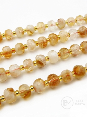 Citrin natural 8~8.5x~6mm ~48 bucăți 39cm 1 șir 353496