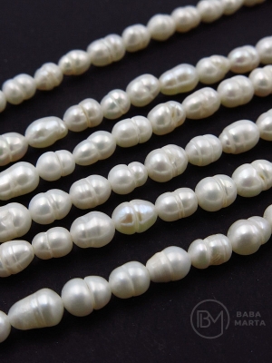 Perlă naturală ~4x~6mm ~35cm ~57 buc 1 din 355036