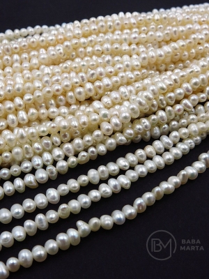 Perlă ~3.3x~4mm naturală ~39cm ~118 buc 1 șir 355107