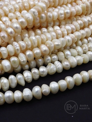 Perlă ~5.4x~7mm naturală ~35cm ~65buc 1 șir 355111