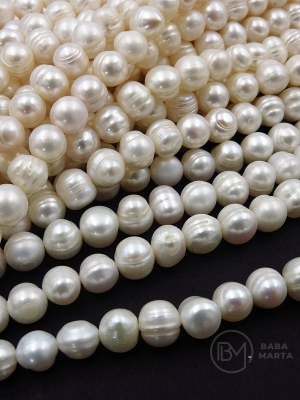 Perlă ~7.7x~8.1mm naturală ~36cm ~47buc 1 șir 355113