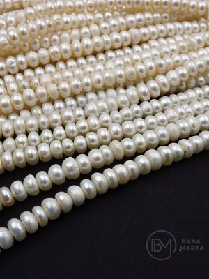Perlă ~3.8x~6mm naturală ~36cm ~94buc 1 șir 355114