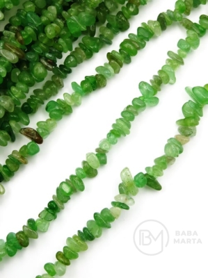 Piatră aventurină verde ~4~7mm ~85cm 355708