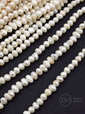 Perlă naturală ~4.5x~3.2mm ~35cm ~105 buc 355716