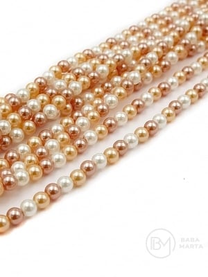 Perlă Mallorca 4mm 40cm ~100 buc 1 şir 355736