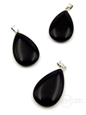 Pandantiv cu picături 25x17mm Onyx 355742