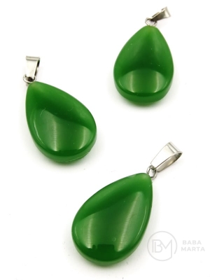 Pandantiv cu picături 25x17mm Aventurină 355743