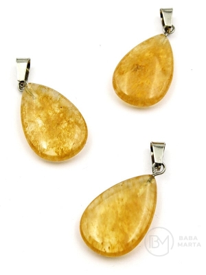 Pandantiv cuarț rutil 25x17mm 355744