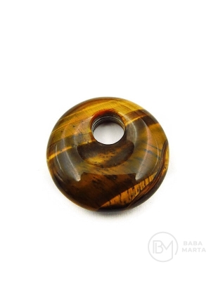 Disc pandantiv 18x6mm gaură ochi de tigru 5mm 355763