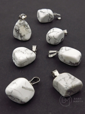 Pandantiv Howlite 15~35x10~20x5~15mm 355781