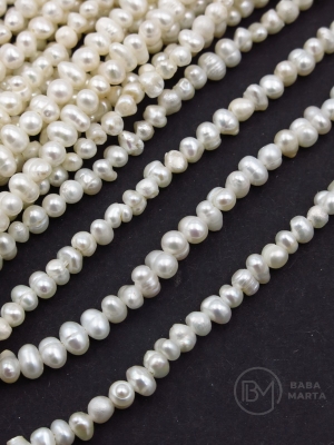 Perlă naturală ~4x~3mm ~35cm ~113 bucăți 1 șir 355811