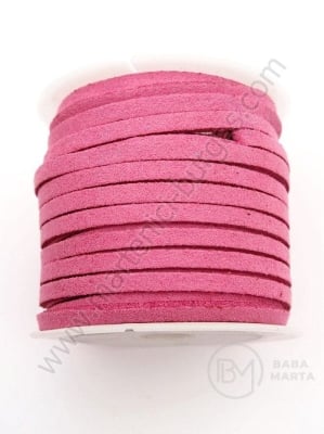 Panglică din piele întoarsă naturală 3x1.5mm 5 metri 421176