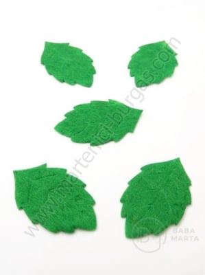 Foaie de pâslă 30x19x1mm verde 1 pachet 50 buc 181880