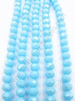 Șir de cristale 8x6mm curcubeu solid ~67 buc 40cm 1 buc 342717