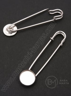 Ac de siège metalic 61x14mm color argintie 1 pachet 2 buc 301847