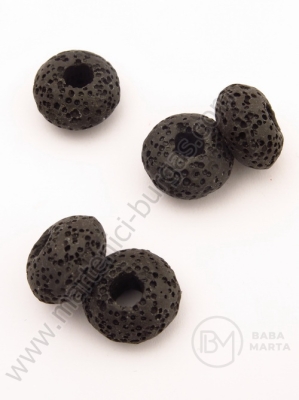 Mărgele ~15x~9mm Piatră vulcanică - LAVA 1 buc 335238