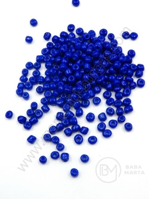 Mărgele de sticlă albastru închis 4~5x3~5mm gaură 1.3mm 1 pachet 50g 334139