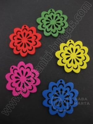 Pandantiv floare culoare 23mm. 10 buc. 6899