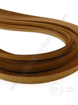 Benzi de quilling 3mm x 390mm maro, 1 pachet, 120 buc. 175029
