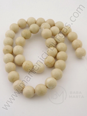 Bilă de piatră fosilă 10mm ~38 buc 351185