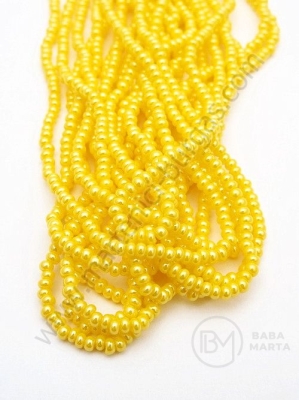 Mărgele cehe PRECIOSA din glass 2mm ~55cm şir 1 paket 12 şiruri 331753