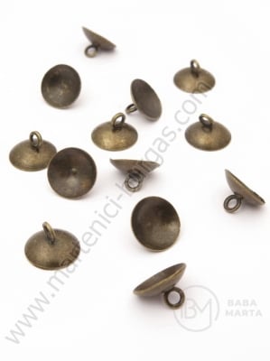 Pandantiv metalic pălărie 6x10mm culoare bronz antic 1 pachet 10 buc 301870