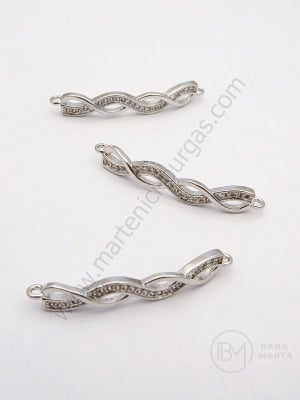 Element de conectare 33x5x3mm alamă cu zirconii forged 1 piece 305317
