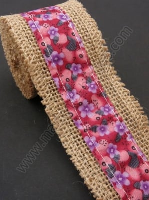 Bandă de pânză de sac cu bandă textilă width 50mm - length ~2 meters 1 rollă 462125