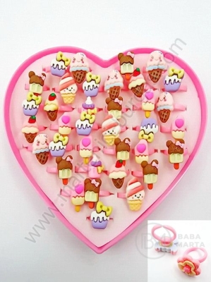 Inel de plastic pentru copii 1 cutie 36 bucăți 241104