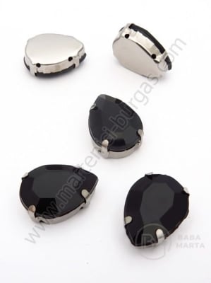 Pietriș acrilic 13x18mm negru în coș metalic 1 pachet 4 buc 151716