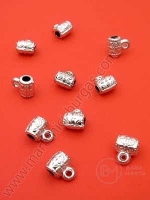 Cilindru cu inel 11x9x7mm alb 1 pachet 40g ~157 buc 318483