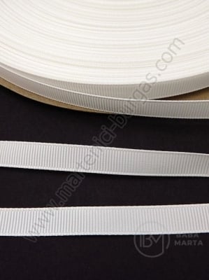 Panglică de satin 10mm, spart, alb, 1 pachet, 5 metri, 451465