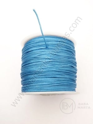 Cordon albastru poliester ~0,8 mm ~45 metri 1 rolă 441349